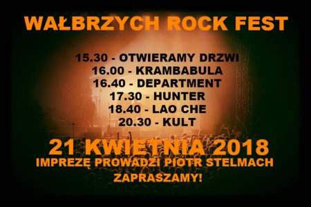 Wałbrzych Rock Fest 2018 – Program