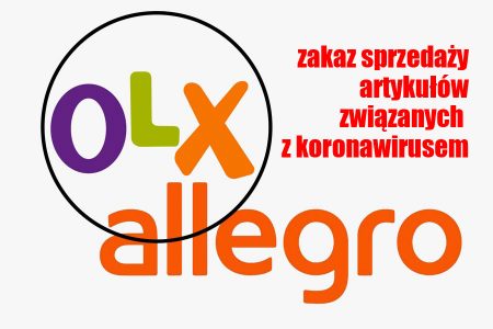 OLX i Allegro mają zakaz sprzedaży artykułów związanych z koronawirusem