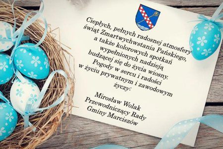 Życzenia świąteczne – Mirosław Wolak, Przewodniczący Rady Gminy Marciszów