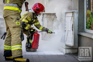 Pożar skrzynki elektrycznej przyczyną interwencji strażaków