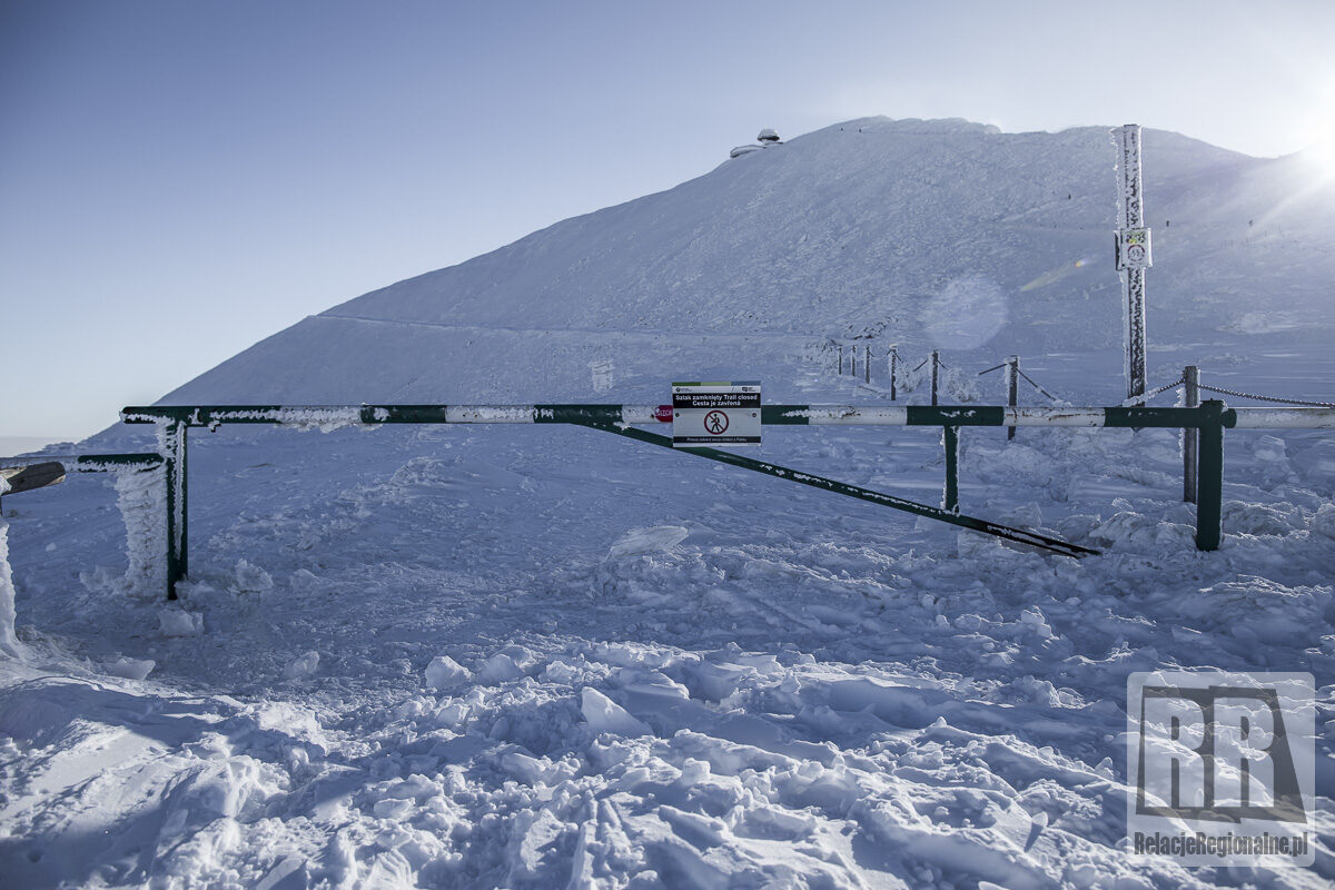 Droga Jubileuszowa na Śnieżkę nadal zamknięta